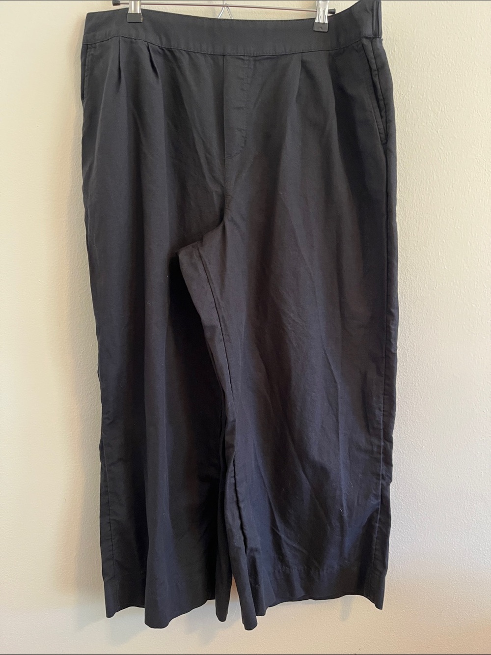 Pact Black Wide-Leg Pants